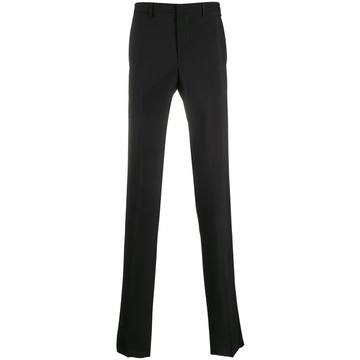 slim-fit tailored trousers