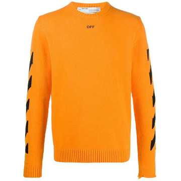 OFF CREWNECK ORANGE BLACK