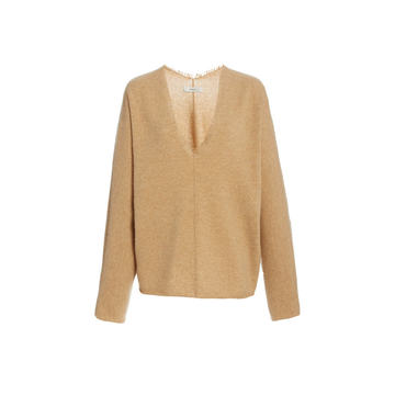 Fringe-Trimmed Cashmere Sweater