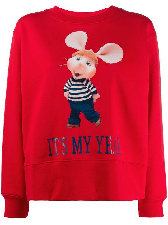 Topo Gigio print sweatshirt展示图