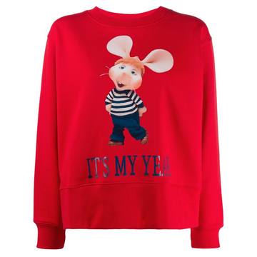 Topo Gigio print sweatshirt