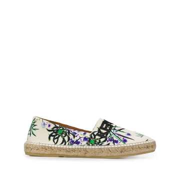 logo print espadrilles