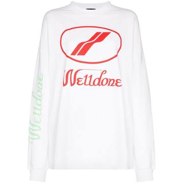 logo print sweatshirt