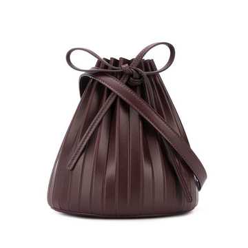 pleated bucket bag