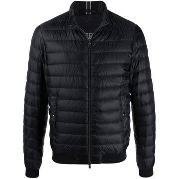 zipped padded jacket