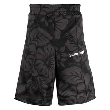 floral print track shorts