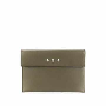 skull embellished envelope clutch