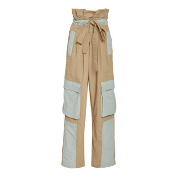 Chie Two-Tone Shell Cargo Pants