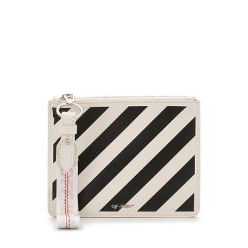 diagonal stripes pouch
