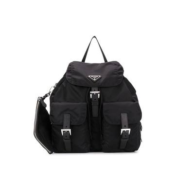 buckled nylon backpack