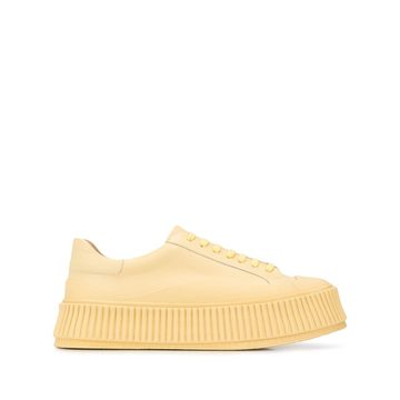 platform sole low-top sneakers