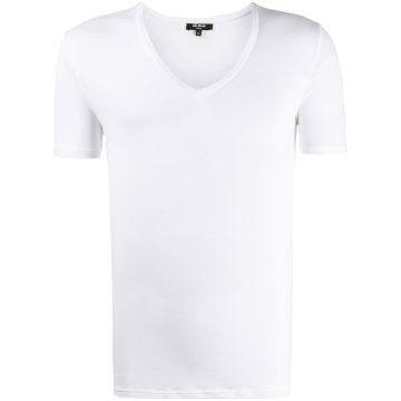 logo embossed fitted T-shirt