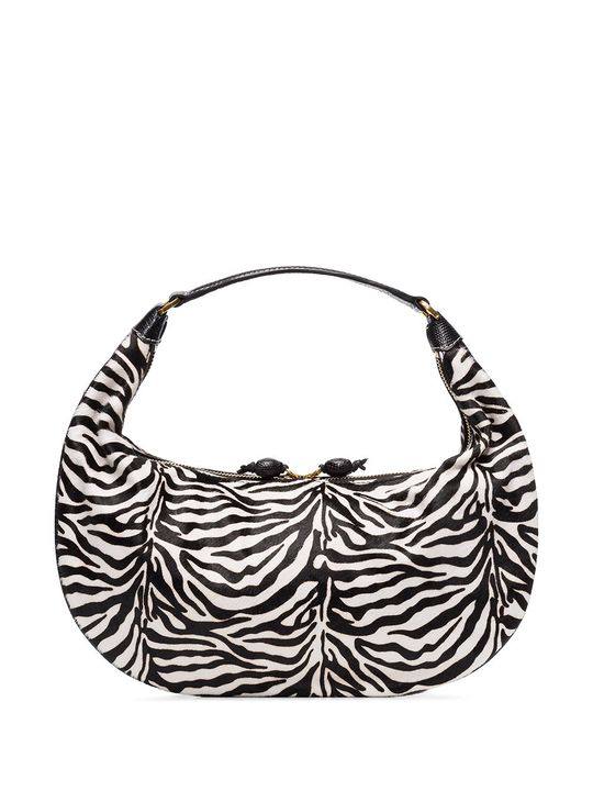 Sasha zebra print shoulder bag展示图