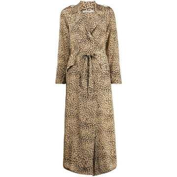 Rosita leopard trench coat