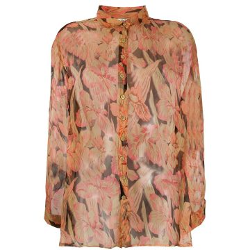 Chicory sheer floral shirt