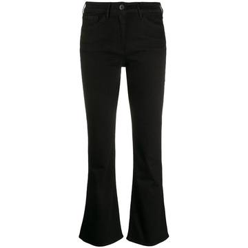 flared cropped jeans