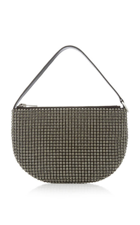 Wangloc Rhinestone Chainmail Top Handle Bag展示图