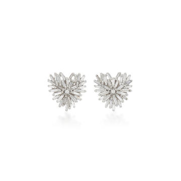 Angel 18K White Gold Diamond Earrings