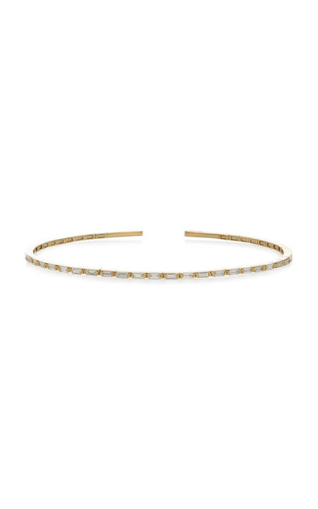 18K Yellow-Gold Baguette Bangle展示图