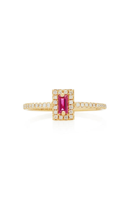 18K Yellow-Gold Ruby Ring展示图