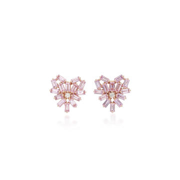 Angel 18K Rose Gold, Sapphire and Diamond Earrings