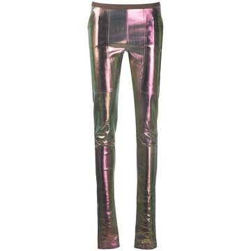 metallic high waisted leggings