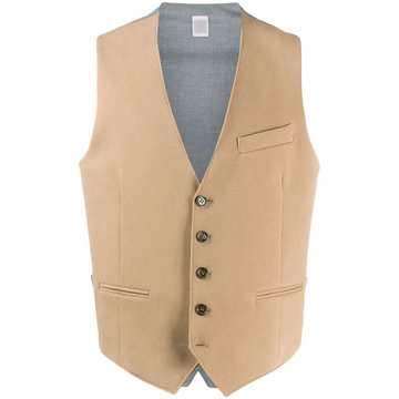 woven sleeveless waistcoat