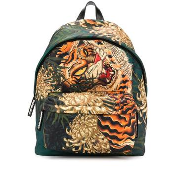 tiger print backpack