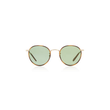 Wilson Round-Frame Stainless Steel Sunglasses