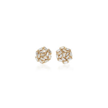 18K Gold Diamond Earrings