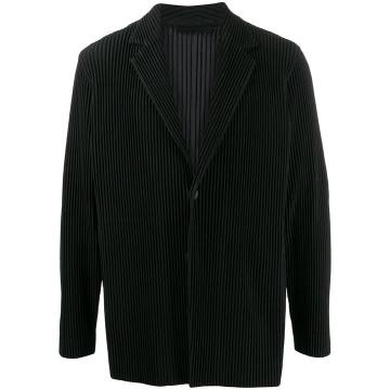 micro-pleated blazer