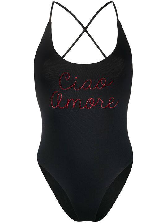 Ciao Amore embroidered one-piece展示图