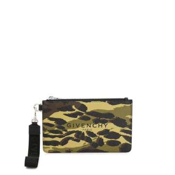 camouflage print pouch bag