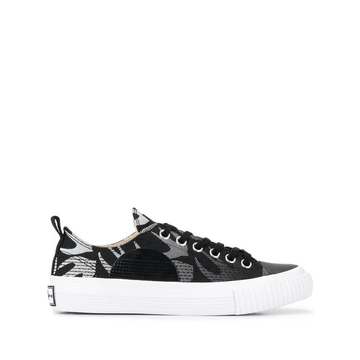 sparrow print low-top sneakers