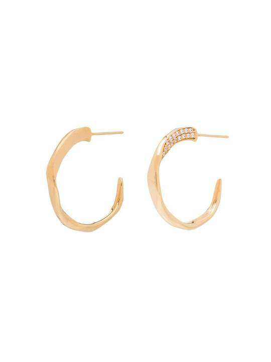 gold tone hoop earrings展示图