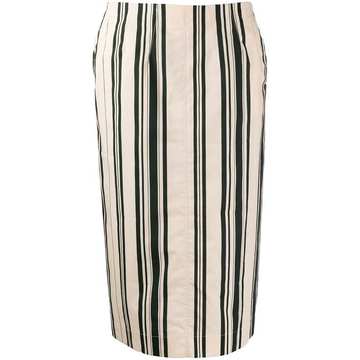 striped pencil skirt