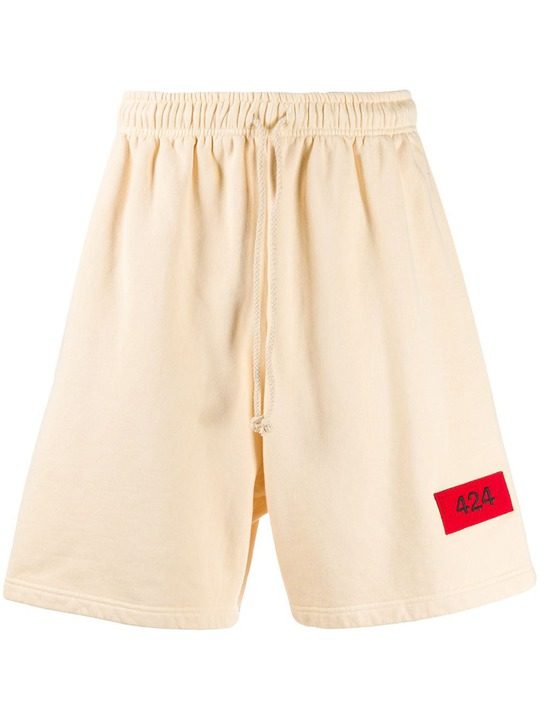 drawstring logo jogger shorts展示图