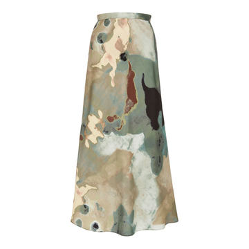 Hume Printed Crepe De Chine Maxi Skirt