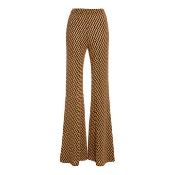 Rumina Jacquard-Knit Flared Pants