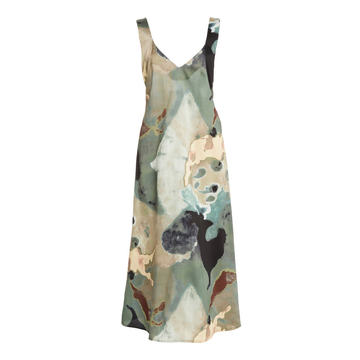 Rohe Printed Crepe De Chine Midi Dress