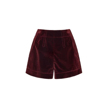 Velvet Mid-Rise Shorts