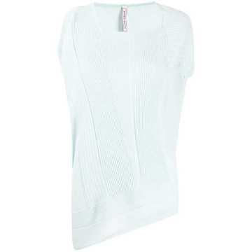 asymmetric ribbed top