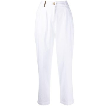 tailored straight leg trousers