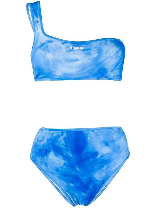 Tie-dye print bikini set展示图