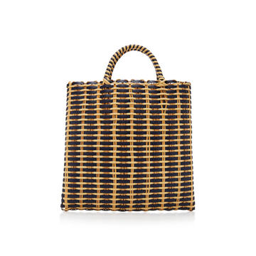 Carolyn Woven Raffia Tote