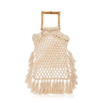 Narciso Fringed Macram�� Handle Bag