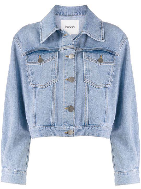 Dilan cropped denim jacket展示图