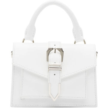 White Mini Buckle Bag