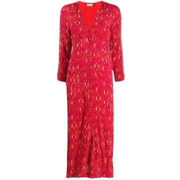 Katie Klimt Eye Wave-print dress