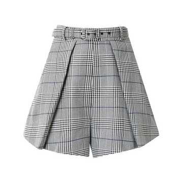 houndstooth print shorts